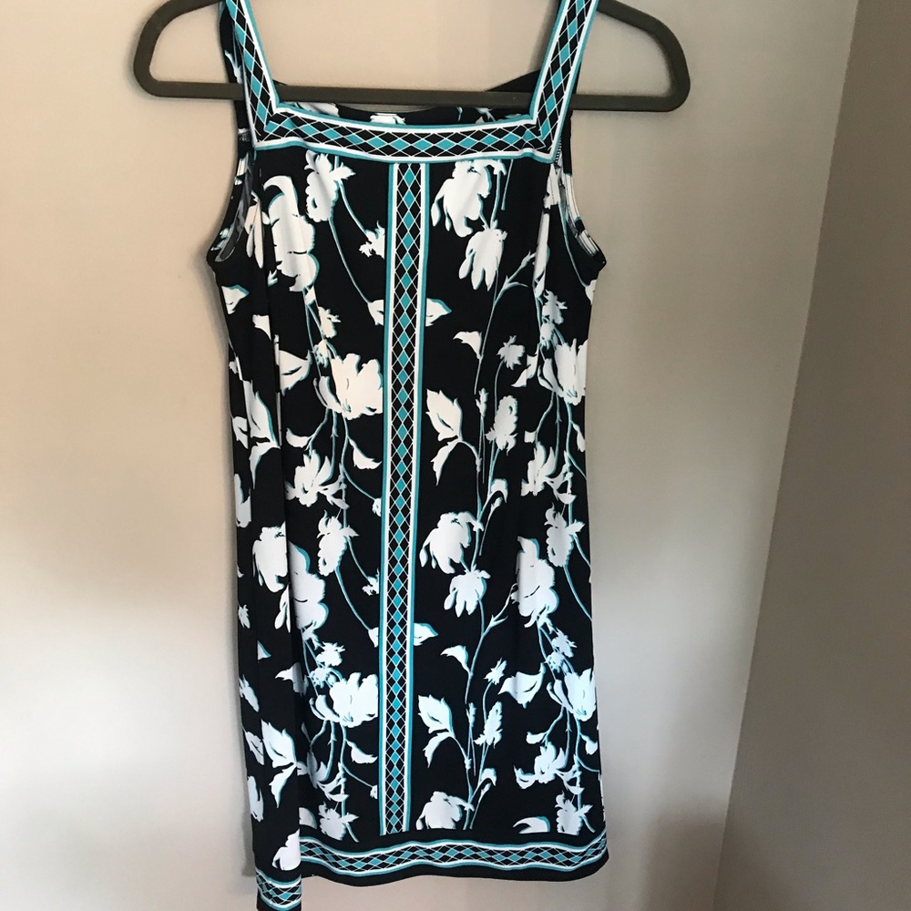 Mary McFadden Floral Sleeveless Dress Size 4